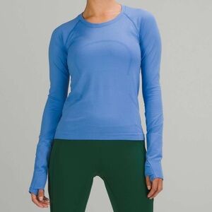 Lululemon Swiftly Tech Long Sleeve Shirt 2.0 *Race Length in Blue Nile